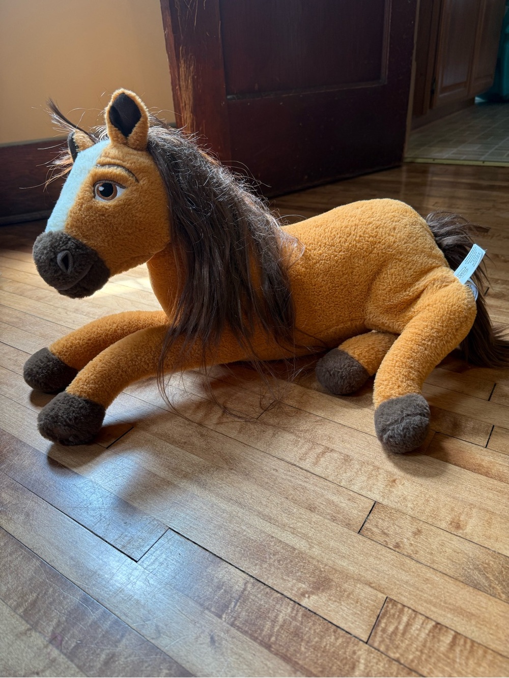 Netflix Spirit Plush Horse Toy - Brown & Dark Brown Soft Stuffed Animal